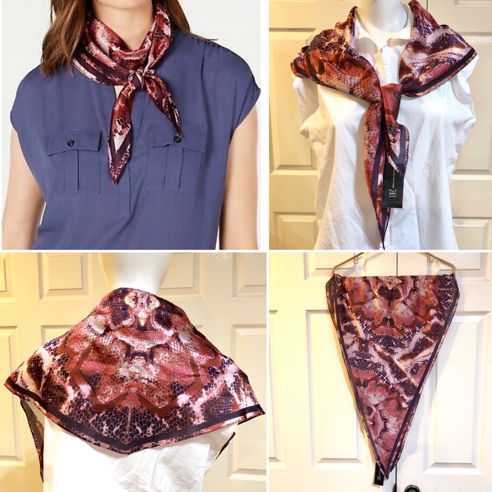 INC-Python Print Kite Scarf-NWT